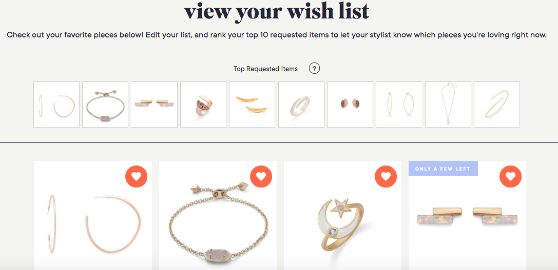 Rocksbox Review WishList