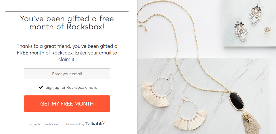 Rocksbox Free Trial